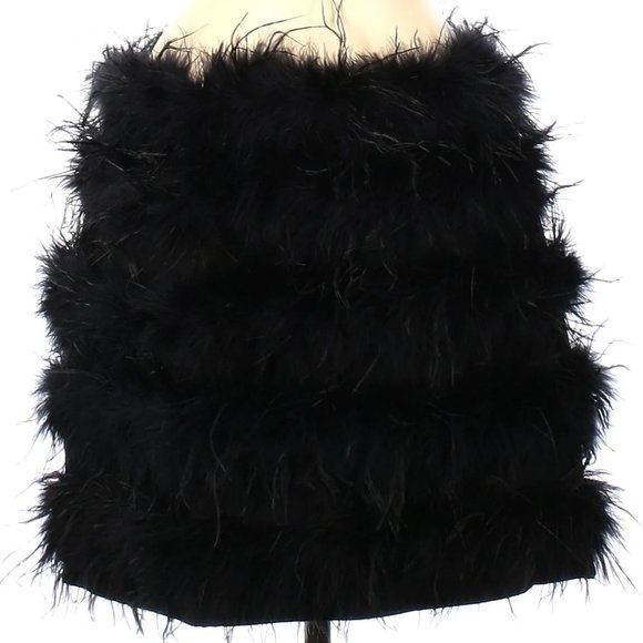 Nasty Gal Black Feather Mini Skirt - Picture 6 of 8